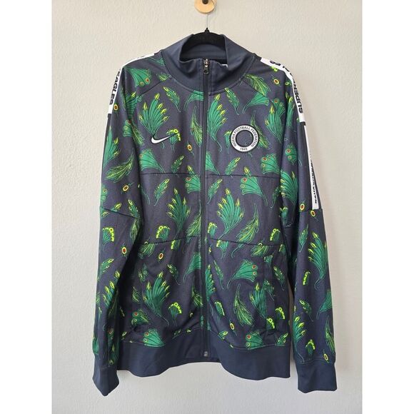 Nike Nigeria Track Jacket Men's M Super Eagles 2020 2021 Soccer Football Rare - Picture 2 of 9